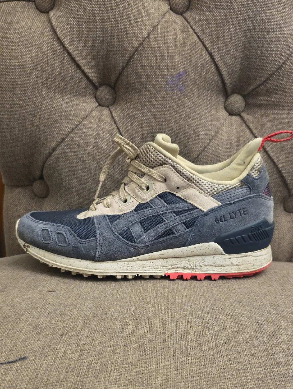 ASICS GEL-Lyte Women's Blue Suede Casual Sneaker